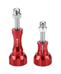 PULUZ CNC Aluminum Thumb Knob Stainless Bolt Nut Screw Set for GoPro, Insta360, DJI and Other Action Cameras - Action King
