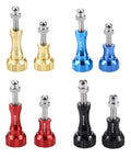 PULUZ CNC Aluminum Thumb Knob Stainless Bolt Nut Screw Set for GoPro, Insta360, DJI and Other Action Cameras - Action King
