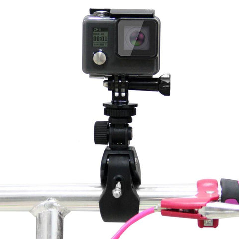 PULUZ Motorcykel- och cykelstyrefäste med stativfäste & skruv för GoPro, Insta360, DJI