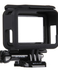 PULUZ ABS Plastic Housing Shell Frame Mount Protective Case Cage with Pedestal and Long Screw for GoPro HERO(2018) /7 Black /6 /5 - Action King