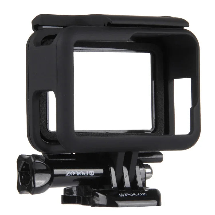 PULUZ ABS Plastic Housing Shell Frame Mount Protective Case Cage with Pedestal and Long Screw for GoPro HERO(2018) /7 Black /6 /5 - Action King
