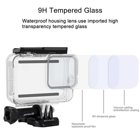 PULUZ 60m Djupdykningsskal till GoPro Hero8 Black - Action King