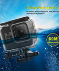 PULUZ 60m Djupdykningsskal till GoPro Hero8 Black - Action King