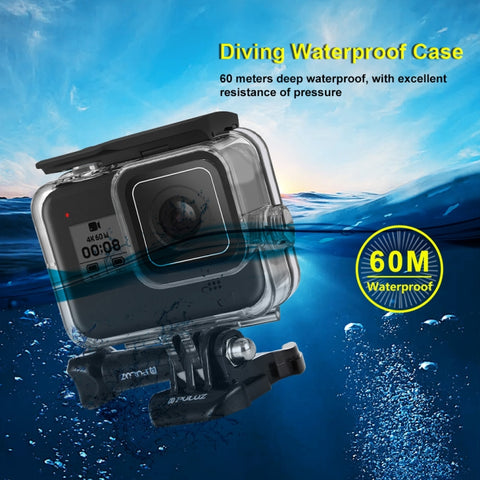 PULUZ 60m Djupdykningsskal till GoPro Hero8 Black - Action King