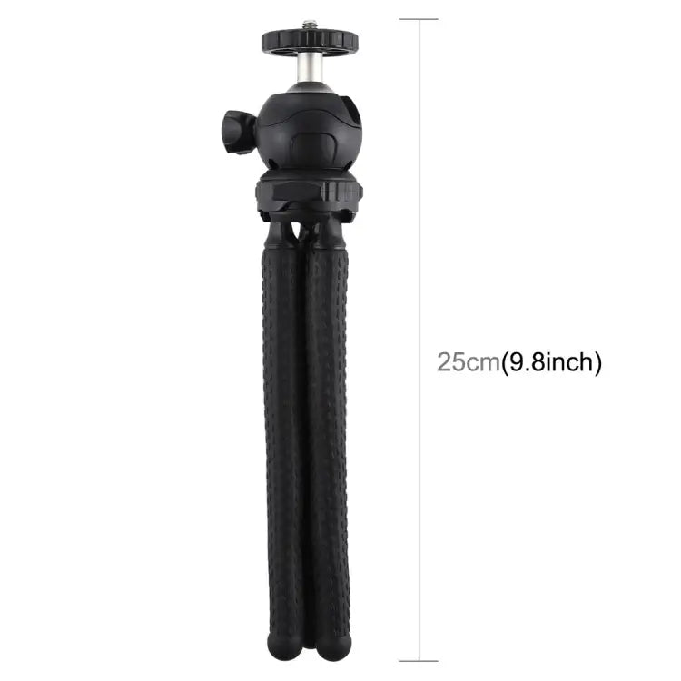 PULUZ Mini Octopus Flexible Tripod Holder with Ball Head for SLR Cameras, GoPro, Cellphone, Size: 25cmx4.5cm - Action King