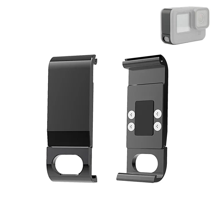 PULUZ Metal Battery Side Interface Cover for GoPro HERO13 Black /12 Black /11 Black /10 Black /9 Black - Action King