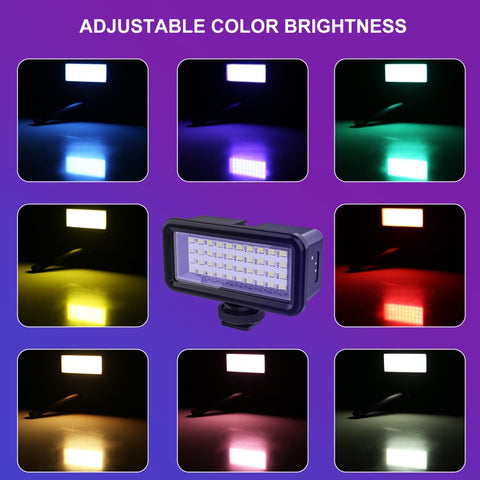 Belysning LED vattentät dyklampa med färgfilter - 750lm - Kit