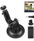 PULUZ Car Suction Cup Mount with Phone Clamp / Screw / Tripod Adapter - Action King