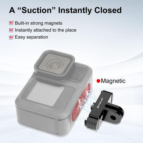For GoPro HERO13 Black PULUZ Magnetic Quick Release Base Mount - Action King