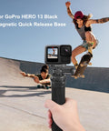 For GoPro HERO13 Black PULUZ Magnetic Quick Release Metal Base - Action King