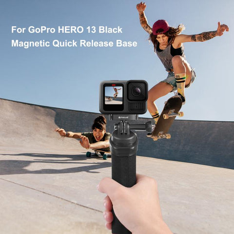 For GoPro HERO13 Black PULUZ Magnetic Quick Release Metal Base - Action King