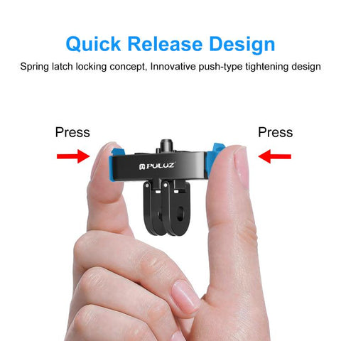 For GoPro HERO13 Black PULUZ Magnetic Quick Release Metal Base - Action King