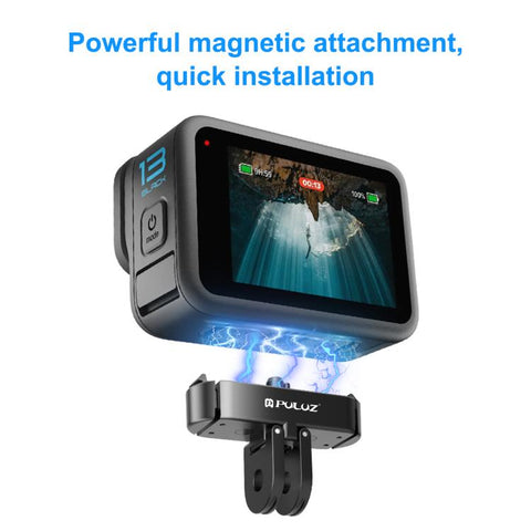 For GoPro HERO13 Black PULUZ Magnetic Quick Release Metal Base - Action King