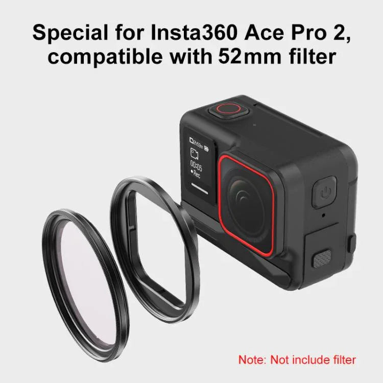 For Insta360 Ace Pro 2 PULUZ Filter Holder Metal Protective Filter Frame - Action King