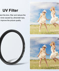 PULUZ 52mm UV Filter Adapter Ring med Linskydd – För Insta360 Ace Pro 2 - Action King