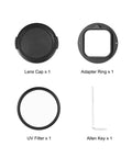 PULUZ 52mm UV Filter Adapter Ring med Linskydd – För Insta360 Ace Pro 2 - Action King