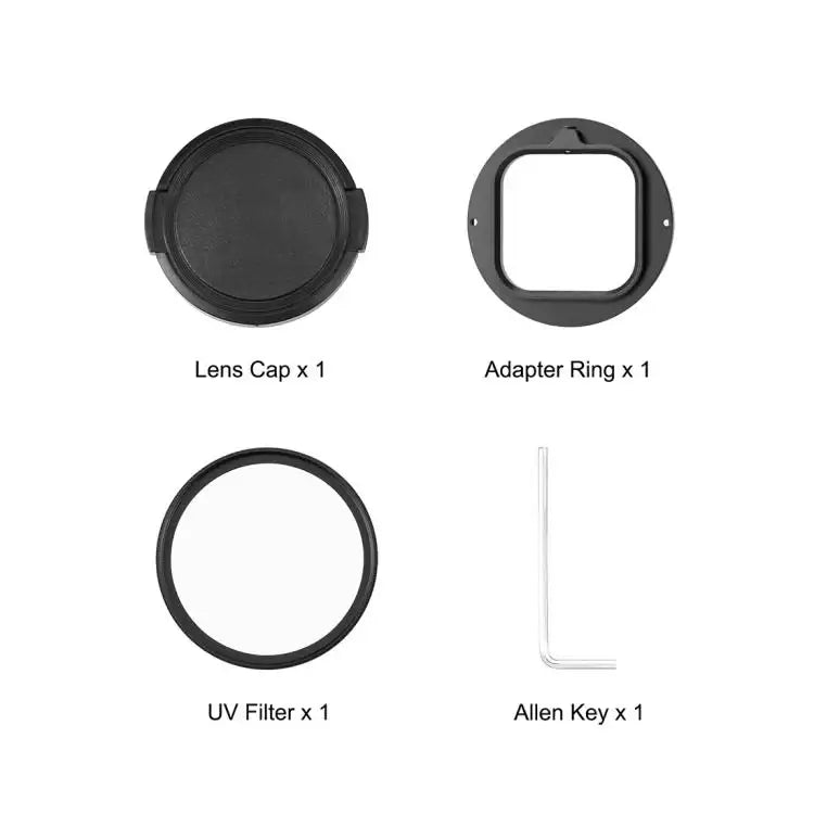 PULUZ 52mm UV Filter Adapter Ring med Linskydd – För Insta360 Ace Pro 2 - Action King