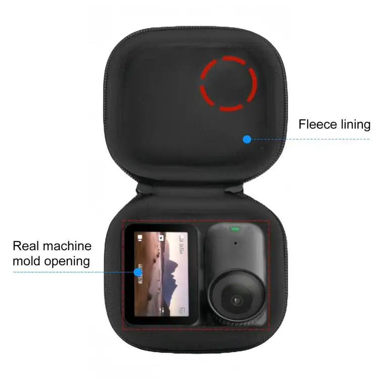 DJI Osmo Nano hård skyddsväska, svart och robust, för säker transport och förvaring av din drönare.