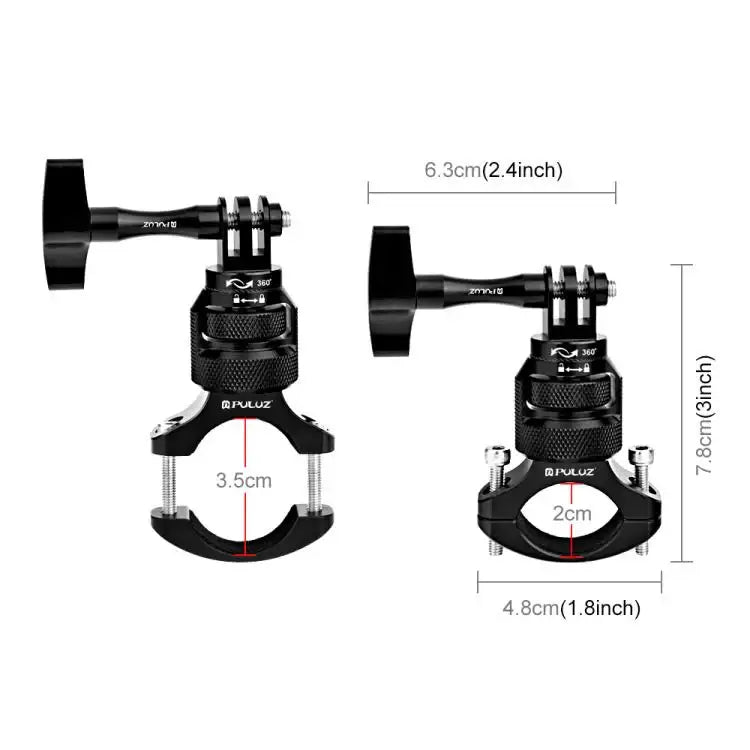 PULUZ 360 Degree Rotation - PULUZ 360 Graders Roterbart Styrefäste