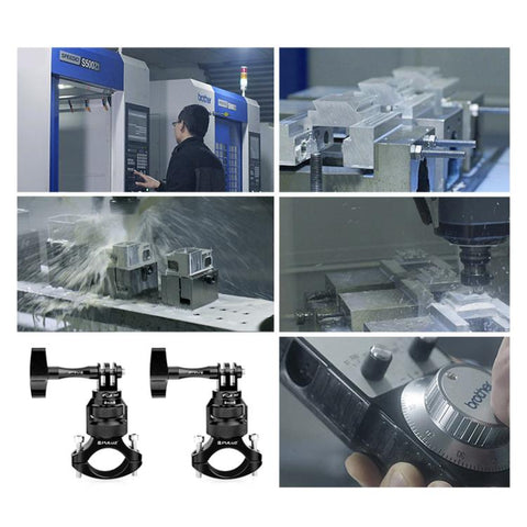 PULUZ 360° Aluminiumfäste för Motorcykel & Cykel