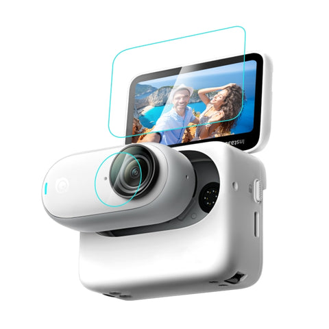 For Insta360 GO 3 PULUZ 2 in 1 Screen and Lens Tempered Glass Film - Action King