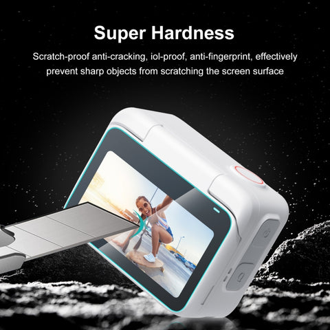 For Insta360 GO 3 PULUZ 2 in 1 Screen and Lens Tempered Glass Film - Action King