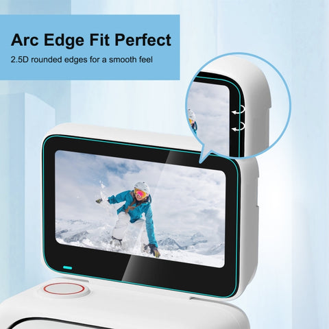 For Insta360 GO 3 PULUZ 2 in 1 Screen and Lens Tempered Glass Film - Action King