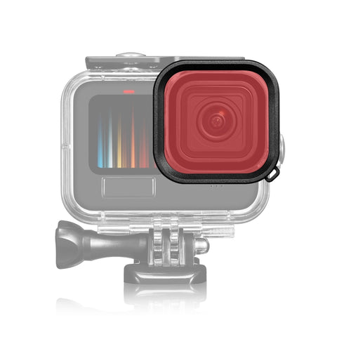 PULUZ Square Housing Diving Color Lens Filter For GoPro HERO13 Black /12 Black /11 Black /10 Black /9 Black, Only for PU527 Diving Case - Action King