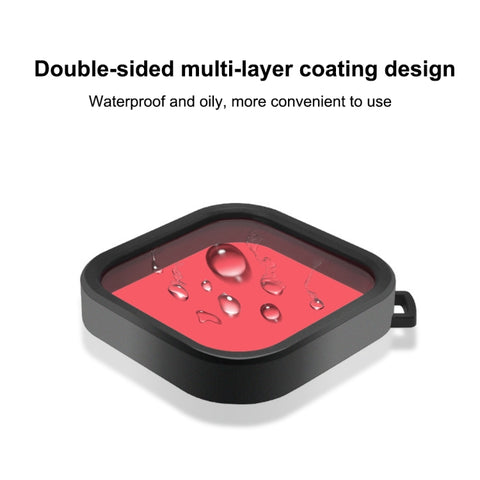 PULUZ Square Housing Diving Color Lens Filter For GoPro HERO13 Black /12 Black /11 Black /10 Black /9 Black, Only for PU527 Diving Case - Action King