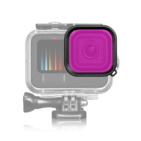 PULUZ Square Housing Diving Color Lens Filter For GoPro HERO13 Black /12 Black /11 Black /10 Black /9 Black, Only for PU527 Diving Case - Action King