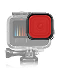 PULUZ Square Housing Diving Color Lens Filter For GoPro HERO13 Black /12 Black /11 Black /10 Black /9 Black, Only for PU527 Diving Case - Action King