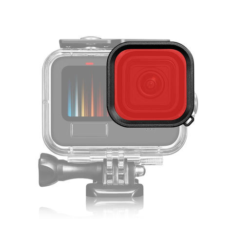 PULUZ Square Housing Diving Color Lens Filter For GoPro HERO13 Black /12 Black /11 Black /10 Black /9 Black, Only for PU527 Diving Case - Action King