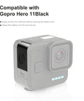 For GoPro Hero11 Black Mini PULUZ Metal Battery Side Interface Cover Dustproof Cap - Action King