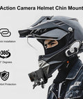 PULUZ Motorcycle Helmet Chin Clamp Mount for GoPro and Other Action Cameras - Action King