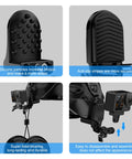 PULUZ Motorcycle Helmet Chin Clamp Mount for GoPro and Other Action Cameras - Action King