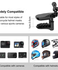 PULUZ Motorcycle Helmet Chin Clamp Mount for GoPro and Other Action Cameras - Action King