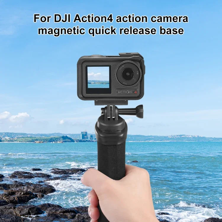 For DJI Osmo Action 4 / 3 PULUZ Magnetic Quick Release Base Expansion Mount - Action King