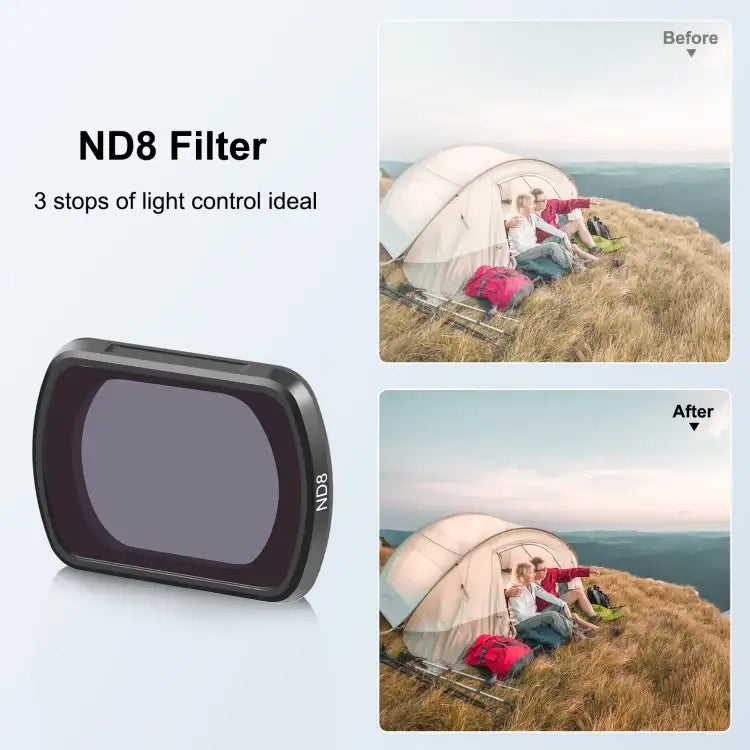 For DJI Pocket 3 PULUZ Magnetic ND8 Camera Lens Filter - Action King