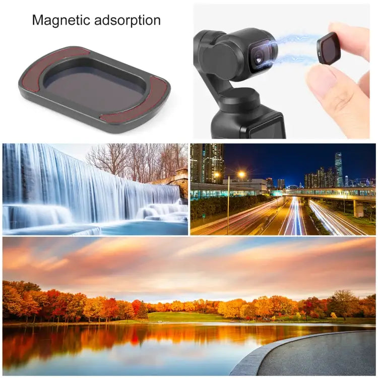 For DJI Pocket 3 PULUZ Magnetic ND8 Camera Lens Filter - Action King