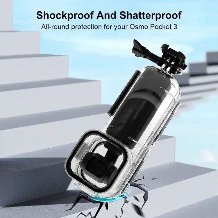 For DJI Osmo Pocket 3 PULUZ 45m Underwater Waterproof Housing Diving Case - Action King