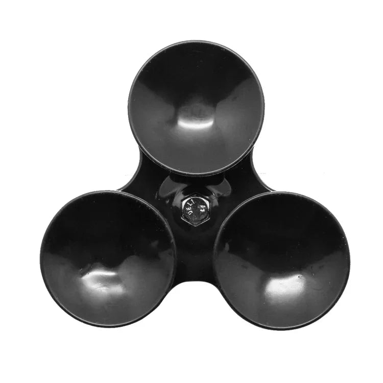 Triangle Direction Suction Cup Mount with Tripod Mount + Handle Screw for GoPro, Insta360, DJI and Other Action Cameras - Action King