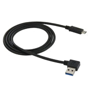 1m USB-C / Type-C 3.1 Hane till USB 3.0 vinklad