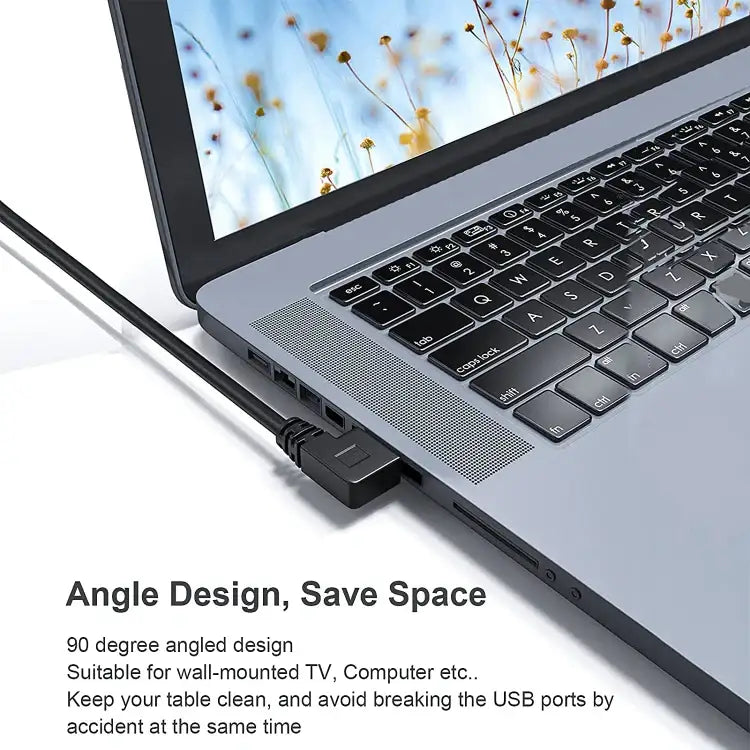 1m USB-C / Type-C 3.1 Hane till USB 3.0 vinklad