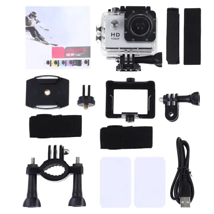 SJ4000 Actionkamera Full HD 1080P i vattentätt fodral.