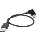30cm USB to USB-C / Type-C Right Angle Data Connector Cable for DJI SPARK / MAVIC PRO / Phantom 3 & 4 / Inspire 1 & 2, USB to USB-C / Type-C - Action King