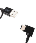 30cm USB to USB-C / Type-C Right Angle Data Connector Cable for DJI SPARK / MAVIC PRO / Phantom 3 & 4 / Inspire 1 & 2, USB to USB-C / Type-C - Action King