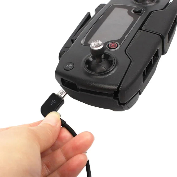 30cm USB to Micro USB Right Angle Data Connector Cable for DJI SPARK / MAVIC PRO / Phantom 3 & 4 / Inspire 1 & 2 - Action King