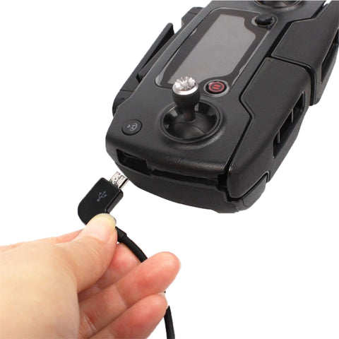 30cm USB to Micro USB Right Angle Data Connector Cable for DJI SPARK / MAVIC PRO / Phantom 3 & 4 / Inspire 1 & 2 - Action King