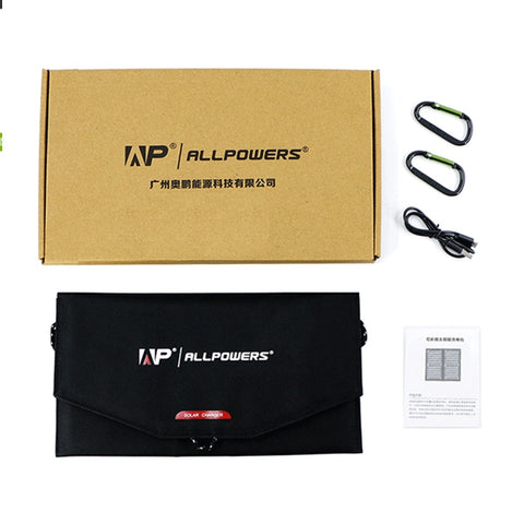 ALLPOWERS 10W Vikbar Solpanel