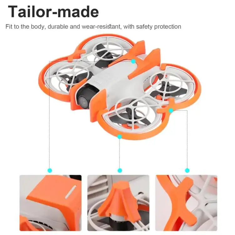 DJI Neo Propellerskydd, vitt, skyddar drönarens propellrar mot skador. Optimalt för flygning inomhus.